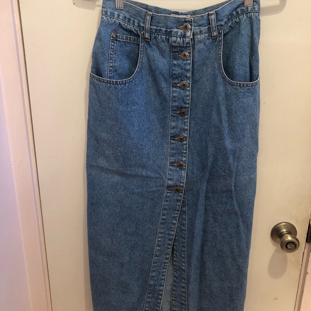 Vintage Arizona midi denim skirt